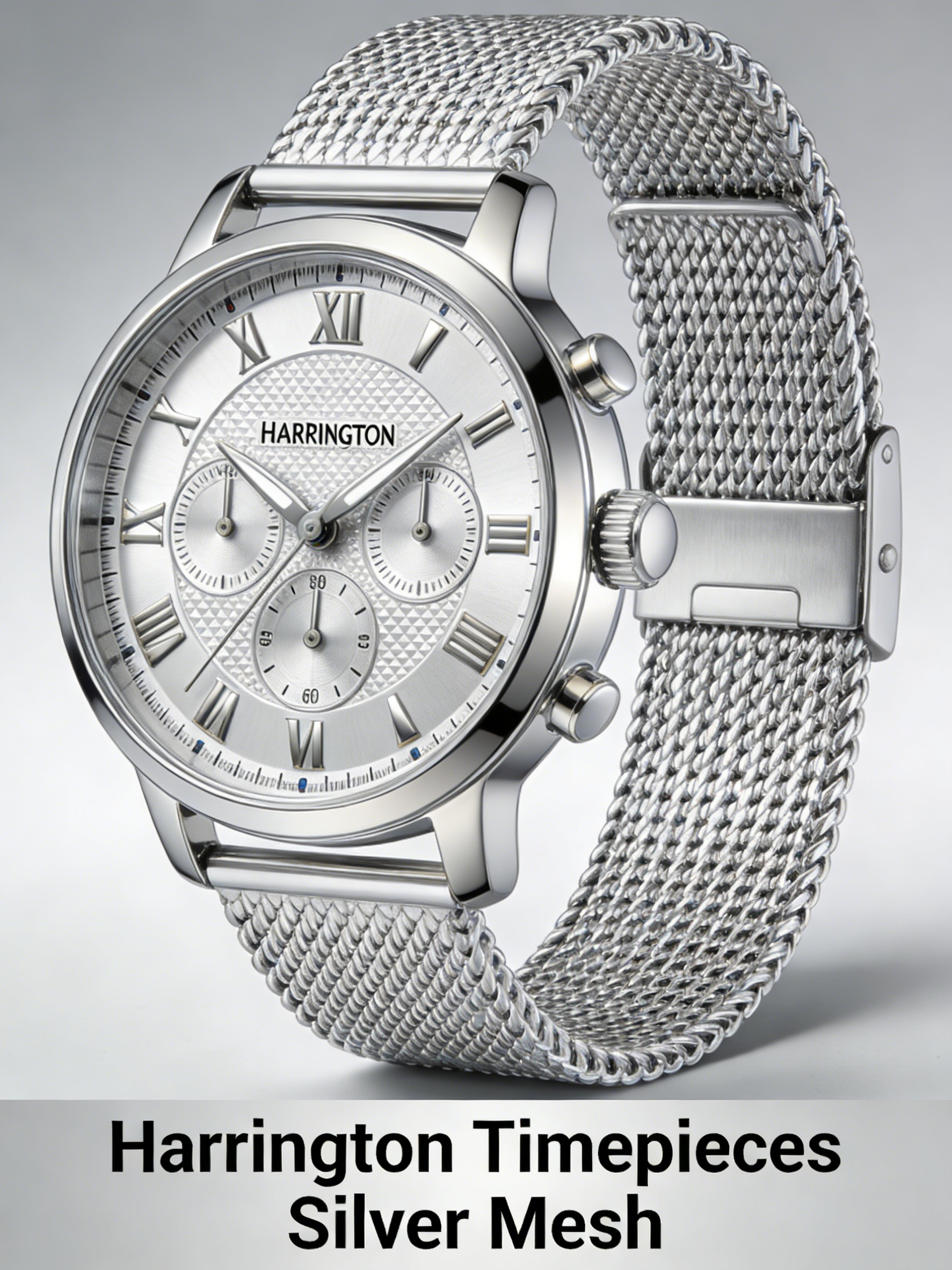 Silver Mesh Automatic front view
